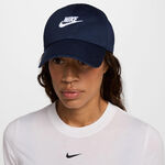 Nike T&oslash;j Nike Club Futura Metal Swoosh Cap-M&oslash;rkebl&aring;,Hvid