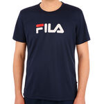Fila Tøj Fila Logo T-shirt Herrer - mørkeblå, hvid