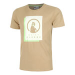 Quiet Please T&oslash;j Quiet Please Wild Layer T-shirt Herrer-Beige,Neongr&oslash;n