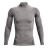 Coldgear Comp Mock Shirt,Langærmet Herrer-Grå