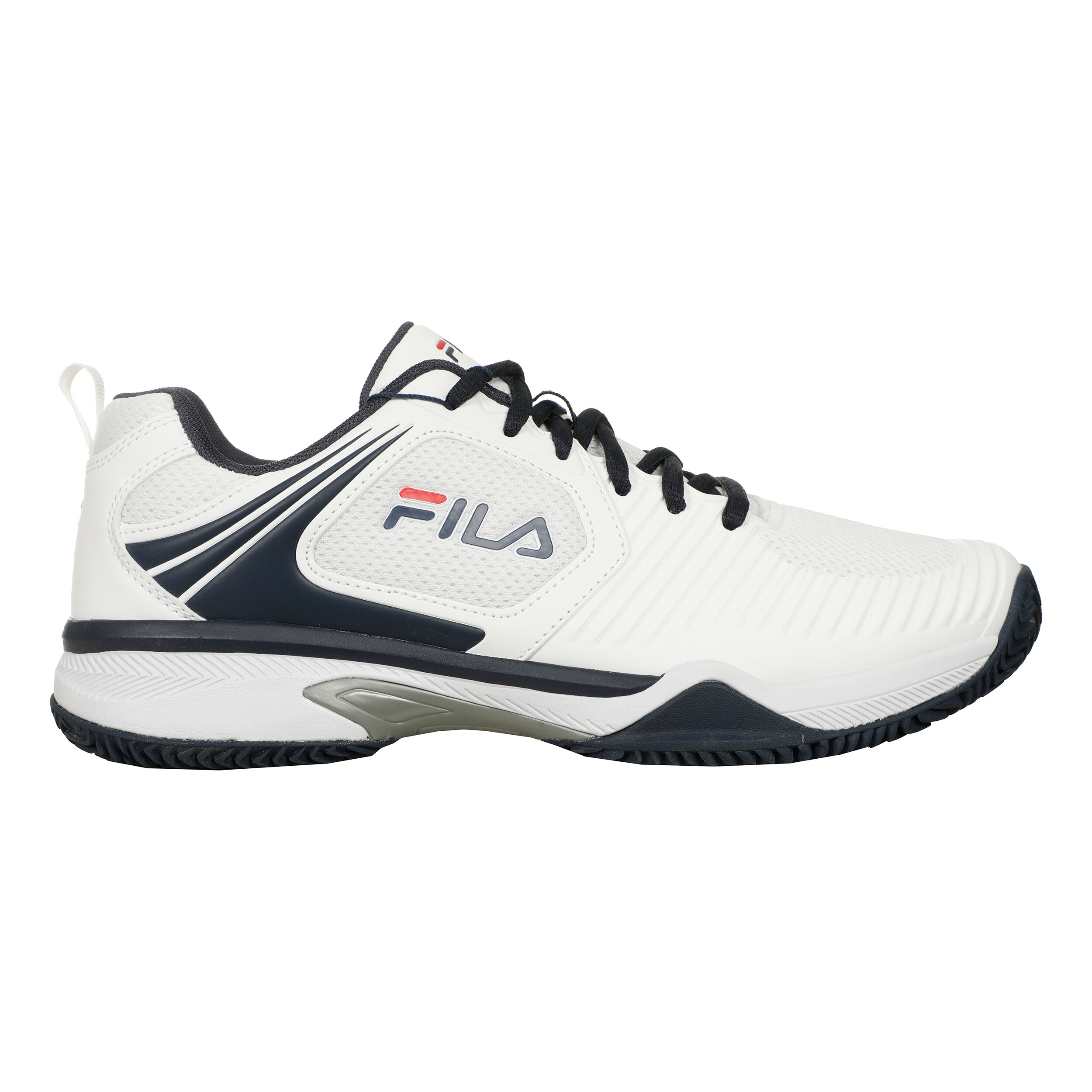 Buy Fila Veloce Clay Grusbanesko Herrer Hvid Bla online Tennis Point DK