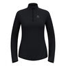 Zeroweight Warm Mid Layer 1/2 Zip Løbetrøje Damer-Sort