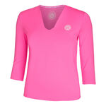 BIDI BADU Tøj BIDI BADU Crew V-Neck Shirt,Langærmet Damer-Pink