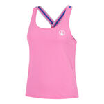 Quiet Please T&oslash;j Quiet Please Serve & Volley 2.0 Tanktop Damer - pink, hvid
