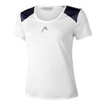 HEAD Tøj HEAD 22 Tech T-shirt Damer - hvid, blå