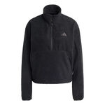 adidas Tøj adidas Fleece Half-Zip Sweatshirt Damer-sort