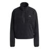 Fleece Half-Zip Sweatshirt Damer-sort