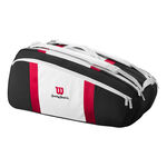 Wilson Wilson Pro Staff Courage Collection Ketchertaske 9-Sort,Hvid