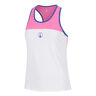 Racerback Tanktop Damer - pink, bl&aring;