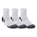 Under Armour Tøj Under Armour Performance Tech Quarter Tennissokker Pakke Med 3-Hvid