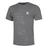 Receiver Embossed T-shirt Herrer - gr&aring;, hvid