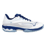 Mizuno Tennissko Mizuno Wave Exceed Light 2 AC Allcourt-sko Damer - hvid, bl&aring;