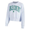 Court Heritage Phoenix Fleece Oversized Crew High Rise Sweatshirt Damer - lysegr&aring;, 