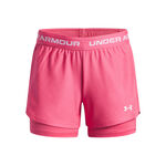 Under Armour Tøj Under Armour Tech Play Up 2in1 Shorts Pige-Pink,Hvid
