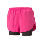 Puma T&oslash;j Puma Run Favorite Woven 2in1 3in L&oslash;beshorts Damer - pink, sort
