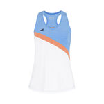 Babolat Tøj Babolat Play Tanktop Pige-Hvid,Lyseblå