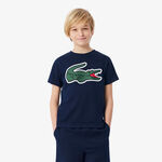 Lacoste T-shirt Lacoste T-shirt B&oslash;rn - m&oslash;rkebl&aring;, gr&oslash;n
