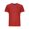 Evin Tech Round T-shirt Drenge - mørkerød, 