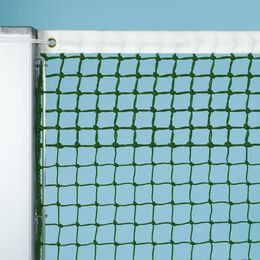 Tennisnetz, grün, 3 mm Polyäthylen, gefl. 5 Doppelreihen