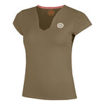 BIDI BADU Tøj BIDI BADU Spectrum V-Neck T-shirt Damer-Brun