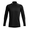 Coldgear Fitted Crew Shirt, langærmet Herrer - sort, 