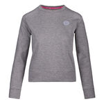 BIDI BADU Tøj BIDI BADU Mirella Basic Crew Sweatshirt Damer-Lysegrå,Hvid