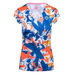 BIDI BADU Tøj BIDI BADU Bella 2.0 Tech V-Neck T-shirt Damer-Mørkeblå,Flerfarvet