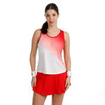 BIDI BADU Tennist&oslash;j BIDI BADU Crew Racerback Tanktop Damer-r&oslash;d, hvid