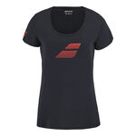 Babolat Tøj Babolat Exercise Flag T-shirt Damer-Sort,Rød
