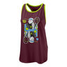 Queen Tech Tanktop Damer - vinrød, 