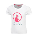 Quiet Please Tøj Quiet Please Create Baseline Logo T-shirt Pige-Hvid,Pink