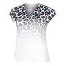 Leoparty Styles V-Neck T-shirt Damer-Hvid,Sort