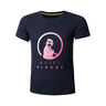 Logo T-shirt Pige-Mørkeblå