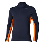 Mizuno Tøj Mizuno Tech Thermal Charge Half Zip Løbetrøje Herrer-Blå