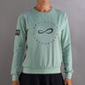 Inner Tech Sweatshirt Damer-Grøn,Mørkeblå