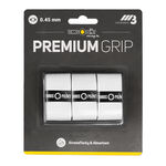 Tennis-Point Overgrips Tennis-Point Premium Grip Pakke Med 3-Hvid