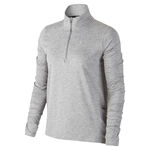 Nike Tøj Nike Element Half-Zip Running Shirt, langærmet Damer - lysegrå, sølv