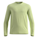 Odlo T&oslash;j Odlo Essential Seamless Crew Neck Shirt, lang&aelig;rmet Herrer-lime