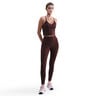 Dri-FIT One High Rise 7/8 Stramme løbebukser Damer - mørkerød, 