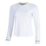 Lucky in Love Tøj Lucky in Love Shibori Wave Shirt,Langærmet Damer-Hvid