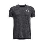 Under Armour T&oslash;j Under Armour Tech Textured T-shirt Drenge-sort, hvid