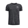 Tech Textured T-shirt Drenge-sort, hvid