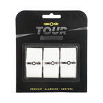 Tennis-Point Tennisovergrip Tennis-Point Tour Performance Pakke med 3 - hvid