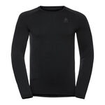 Odlo Tøj Odlo Performance Warm Eco BI Top Crew Neck Shirt,Langærmet Herrer-Sort