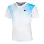 HEAD Tøj HEAD Topspin T-shirt Herrer-Hvid,Lyseblå