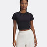 Rival Rib T-shirt Damer-Sort