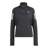 Own The Run B Half-Zip Longsleeve Shirt,Lang&aelig;rmet Damer-Sort