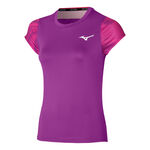 Mizuno Tøj Mizuno Charge Printed T-shirt Damer-Lilla