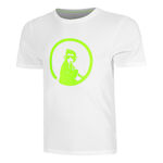 Quiet Please Tøj Quiet Please Wild Trainings T-shirt Herrer-Hvid,Neongrøn