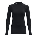 Under Armour T&oslash;j Under Armour Coldgear Authentics Mockneck Shirt,Lang&aelig;rmet Damer-Sort